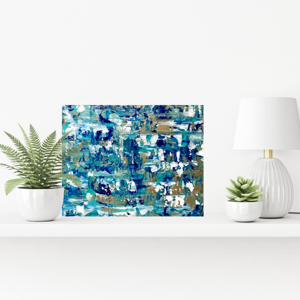 ORIGINAL Textured Abstract Acrylic Art on 8” x 10” Canvas Panel Not Framed - Picture 8 of 14